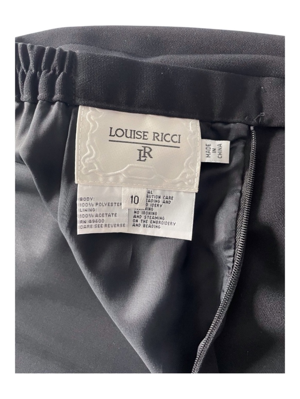Louise Ricci Women's Black Skirt,10 - Picture 6 of 6